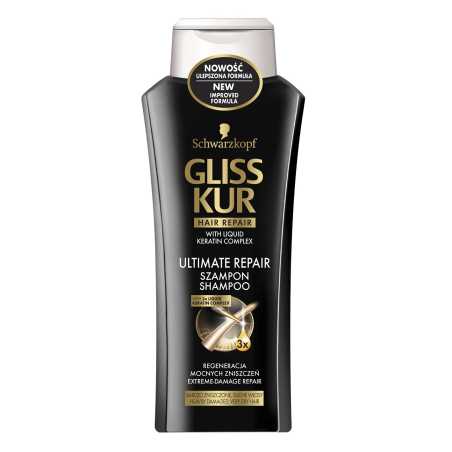 Gliss Kur Ultimate Repair šampūnas ypač pažeistiems plaukams, 400ml, 6 pakuočių komplektas