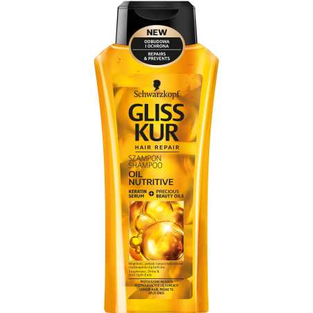 Gliss Kur Oil Nutrive šampūnas, 400ml, 6 pakuočių komplektas