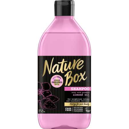 Nature Box šampūnas Almond 385 ml, 3 pakuočių komplektas