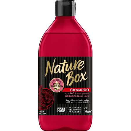 Nature Box šampūnas Pomegranat 385ml, 3 pakuočių komplektas