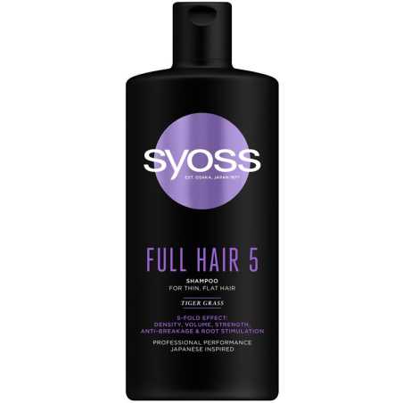Syoss Full Hair 5D šampūnas 440ml, 6 pakuočių komplektas