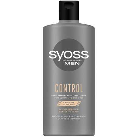 Syoss Men Control šampūnas 440ml, 6 pakuočių komplektas