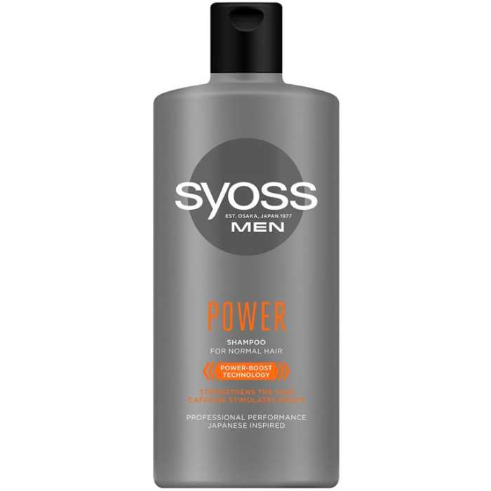 Syoss Men Power šampūnas 440ml, 6 pakuočių komplektas