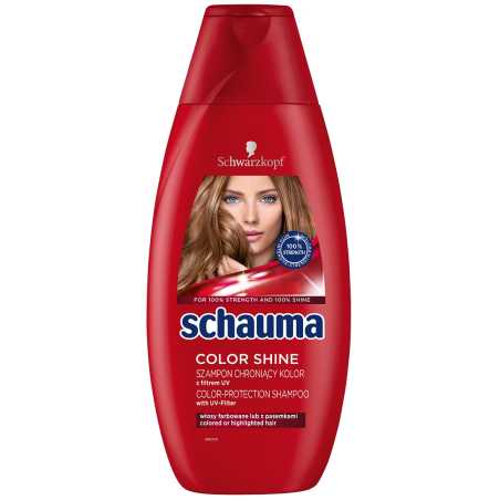 Schauma  Color  Glanz šampūnas  dažytiems plaukams, 400ml, 5 pakuočių komplektas