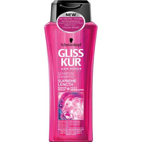 Gliss Kur Supreme Lenght šampūnas, 250ml, 6 pakuočių komplektas