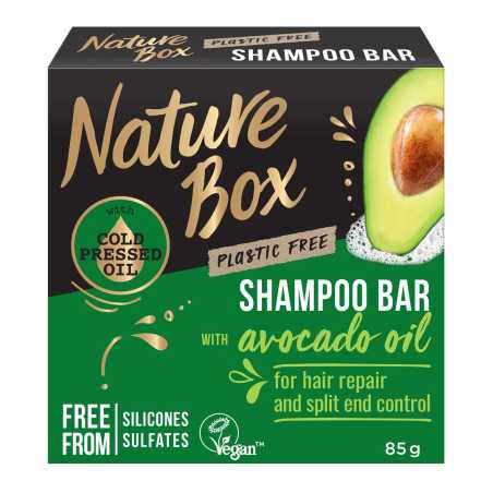 Nature Box kietasis šampūnas Avocado 85g, 3 pakuočių komplektas