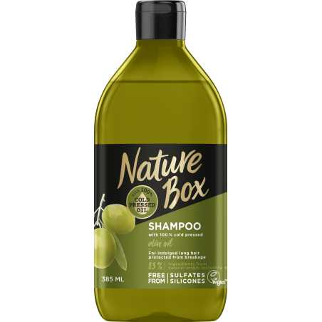Nature Box šampūnas Olive 385ml, 3 pakuočių komplektas