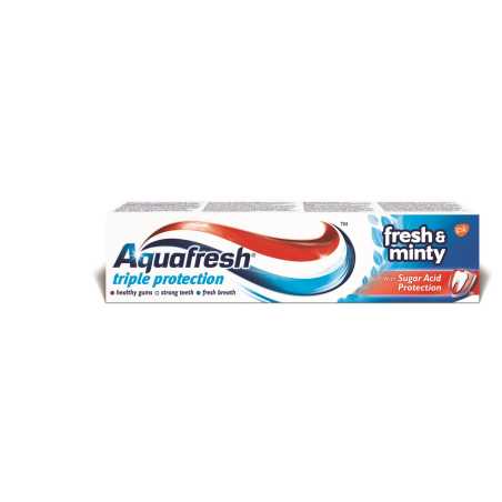 Aaqua Fresh dantų pasta Fresh'N'Minty 100 ml, 6 pakuočių komplektas