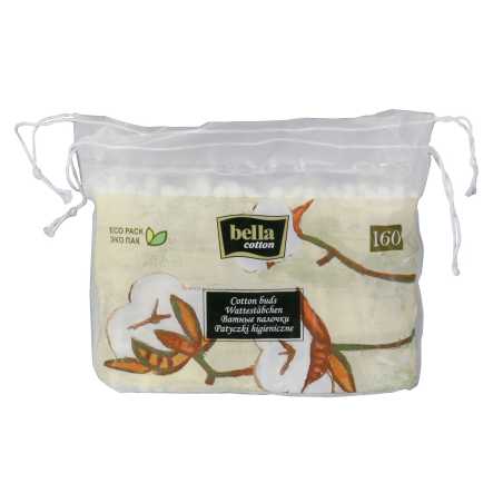 Bella Cotton Bio vatos pagaliukai, 160vnt, 12 pakuočių komplektas