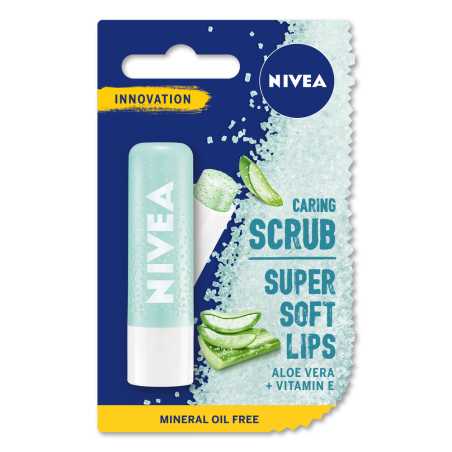 Nivea Lip Care  lūpų šveitiklis, Balzamas su alijošiumi, 12 pakuočių komplektas