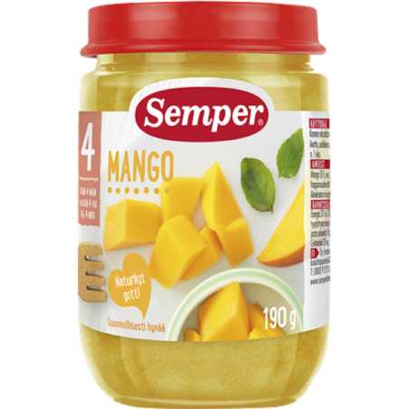 Semper mangų tyrelė 4mėn, 190g, 6 pakuočių komplektas