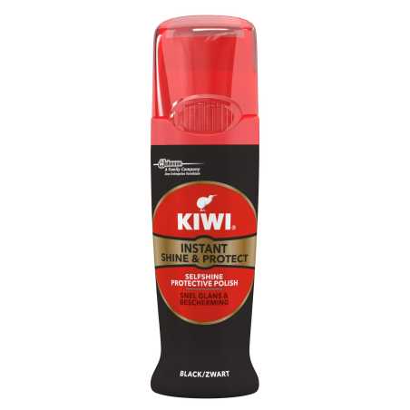 Kiwi IWS tepamas batų blizgiklis, juodas TR, 75ml, 6 pakuočių komplektas