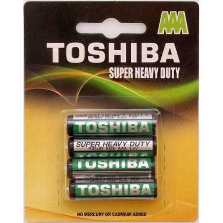 Toshiba galviniai elementai Heavy Duty AAA x4, 10 pakuočių komplektas
