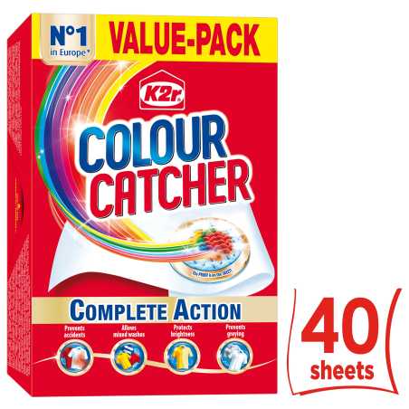 K2R Colour Catcher skalbimo Lapeliai, 40vnt, 6 pakuočių komplektas