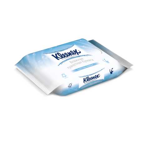 Kleenex šlapias tualetinis popierius Moist, 42vnt, 6 pakuočių komplektas