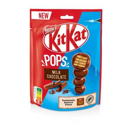 Kit Kat Pop-Choc šokoladiniai Mini saldainiai, 140g, 17 pakuočių komplektas
