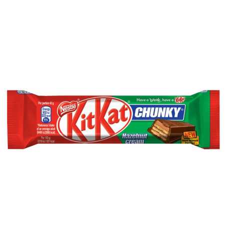Nestle Kit Kat Chunky su lazdyno riešutais 42g, 24 pakuočių komplektas