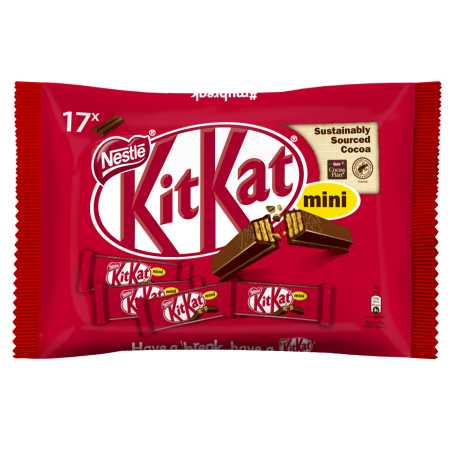Nestle Kit Kat 2F Mini Multi Saldainis (17x16, 7g) 284g, 15 pakuočių komplektas