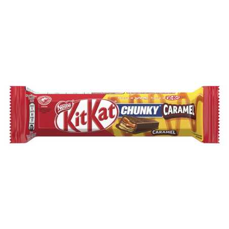 Nestle Kit Kat Chunky batonėlis karamelės sk. 43, 5g, 24 pakuočių komplektas