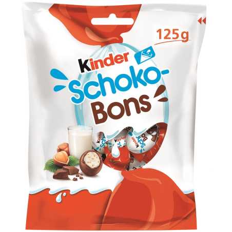Kinder  Schoko-Bons saldainiai, 125g, 8 pakuočių komplektas