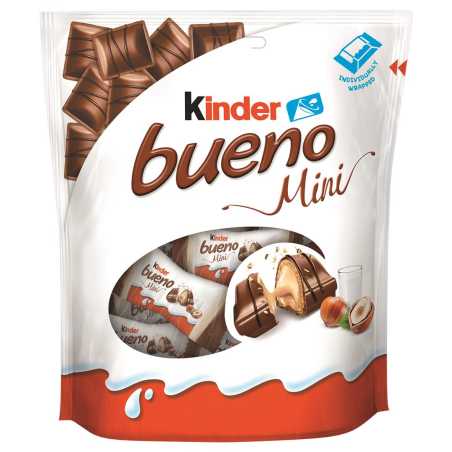 Kinder Bueno Mini saldainiai, 108g, 8 pakuočių komplektas
