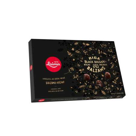 Laima Rigas Black Balzam tamsaus šokolado asorti 420g, 3 pakuočių komplektas