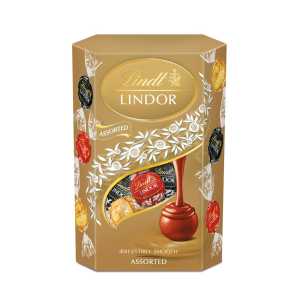 Lindt Lindor įvairių rūšių šokolado rutuliukų rinkinys, 200g, 4 pakuočių komplektas