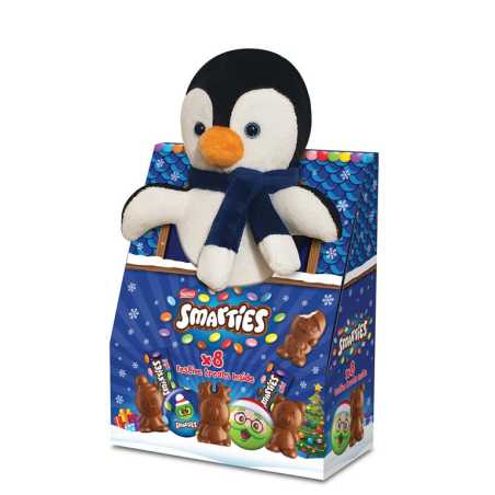 Nestle Smarties Kalėdų žaisliukai su saldainių rinkiniu, 96g, 8 pakuočių komplektas