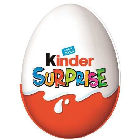 Kinder  Surprise šokoladinis kiaušinis, 20g, 72 pakuočių komplektas