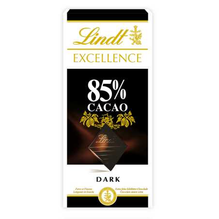 Lindt Excellence  juodasis šokoladas (85%), 100g, 10 pakuočių komplektas