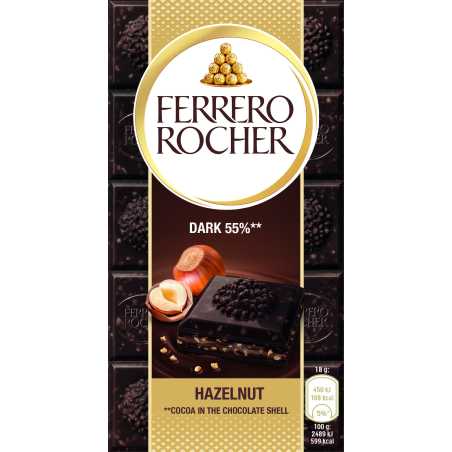 Rocher juodasis šokoladas, 90g, 8 pakuočių komplektas