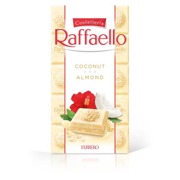 Raffaello baltas šokoladas, 90g, 8 pakuočių komplektas