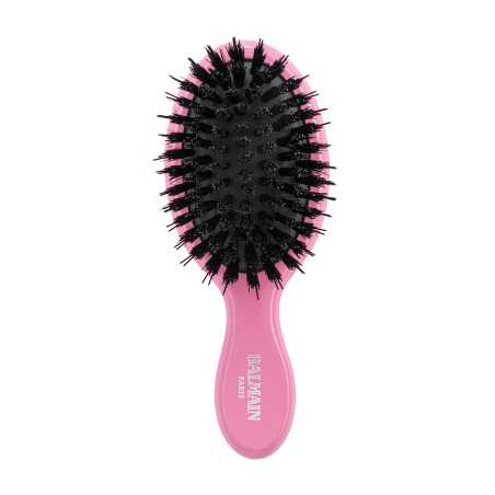 Balmain Hair  Mini Extension Brush Pink priaugintų plaukų šepetys, rožinis
